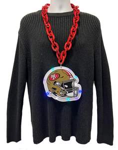 Collier Lumineux LED 3D Empilé Grand Prix de Championnat en Gros, LOGO d'Équipe NFL en Mousse EVA, Chaîne pour Fans de Sport - Product Image 3