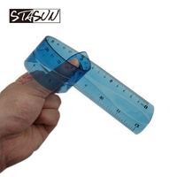 Ensemble de règles souples semi-transparentes 15cm 20cm 30cm, 7 couleurs, en plastique souple, avec échelles en cm et en pouces pour étudiants