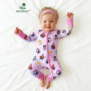 Ropa de Bebé con Estampado de Estrellas K-Pop de Miozing, Ropa de Bebé Recién Nacido para Niñ<span class=keywords><strong>a</strong></span>, Tela de Bambú Elástica, Pedido Pequeño - Product Image 1