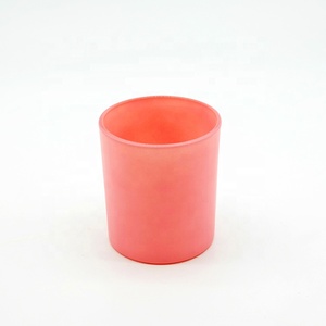 <span class=keywords><strong>Pot</strong></span> à bougie <span class=keywords><strong>en</strong></span> <span class=keywords><strong>verre</strong></span> coloré dépoli, récipient vide pour aromathérapie, bougeoir romantique pour chambre, personnalisable <span class=keywords><strong>avec</strong></span> logo - Product Image 4