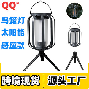Luz solar LED portátil para camping, decorativa, colgante, para patio, trípode, iluminación ambiental - Product Image 5