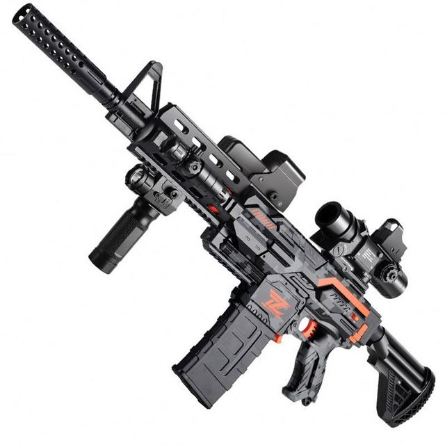 Soft Bullet Gun Kids Boys Shooting Plastic Mini Real Automatic Cheap M416 Desert Electric Soft Bullet Gun