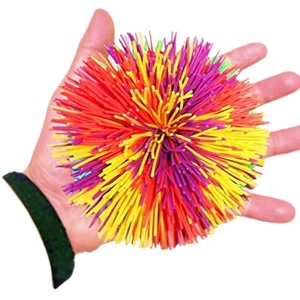 Offre Spéciale 6 cm unisexe Silicone Koosh balle rebondissante en plastique jouet de sport pour le soulagement du Stress Capsule jouet - Product Image 1