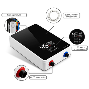 Home 3500W-6000W <span class=keywords><strong>220V</strong></span> 110V Warmwasser versorgung mit konstanter Temperatur Wand montage Smart Bathroom Instant Electric Warmwasser bereiter - Product Image 3