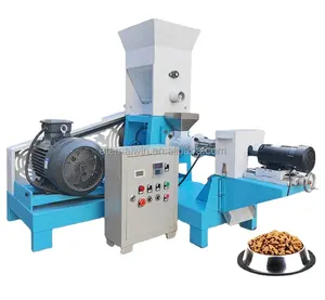 Completamente automatico animale Pet Feed estrusore pesce fiocco cibo mangime per pesci pellettizzatore macchina per fare alimenti