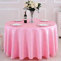 Nappe ronde de 120 pouces de style européen de haute qualité avec motif jacquard floral, nappe moderne et simple pour hôtel et banquet