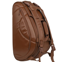 Sac de Tennis Vintage à Logo Personnalisé, Sac à Dos de Tennis, Sac pour Raquettes de Badminton et Pickleball, Sac à Dos de Sport avec Compartiment à Chaussures
