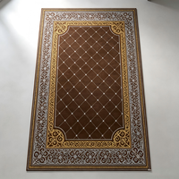 Tapis de prière de style bohème afghan, grand tapis de salon, lavable en machine, design pastoral, fibre de polyester, antidérapant
