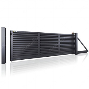 Villa Garden Yard Outdoor Luxury Electric Entrada automática Puertas corredizas de entrada de aluminio externas para <span class=keywords><strong>casa</strong></span> - Product Image 4