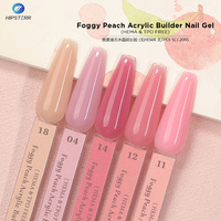Gel de construction pour ongles Hema Free TPO Free Foggy Peach Acrylic Builder, couleur rose, en pot, non toxique, gel acrylique pour la construction des ongles