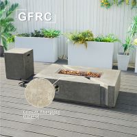 Table de foyer au gaz propane rustique le plus efficace mobilier d'extérieur moderne salon foyer au gaz à vendre