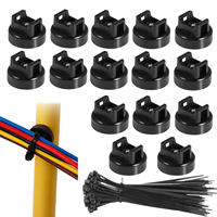Kit de fixation magnétique multifonctionnel pour câbles, organisateur de cordon de charge, support de câble pour l'organisation du bureau et du mur