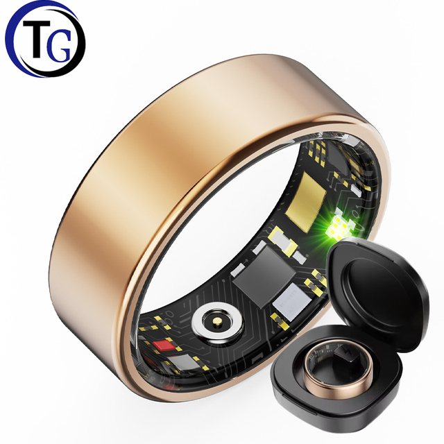 New R11M Smart Ring Steel App Control Heart Rate Blood Oxygen Sleep Health Monitoring Exercise Step Measurement