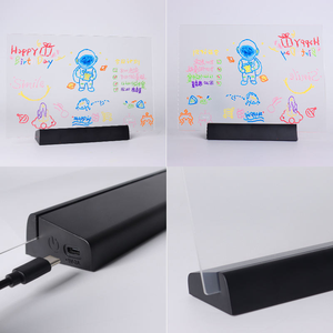 Acrylic Khô Xóa Bảng Giáng Sinh Trang Trí Tin Nhắn Hội Đồng Quản Trị 12 Đánh Dấu <span class=keywords><strong>LED</strong></span> Acrylic Bằng Văn Bản Hội Đồng Quản Trị - Product Image 4