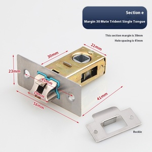Serratura Moderna per Porta del Bagno a Linguetta Singola, in Lega di Zinco Resistente, con Inserto a Tre Punte e Nucleo Silenzioso, 1 Anno di Garanzia, Soluzione Completa per Progetti - Product Image 5