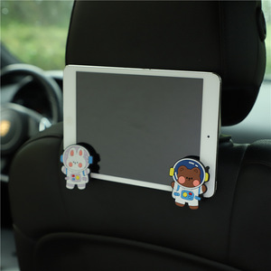 Crochets de dossier de voiture en plastique à motif de dessin animé mignon, crochets de rangement pour dossier de chaise, crochets antidérapants personnalisables pour la décoration intérieure de voiture - Product Image 2
