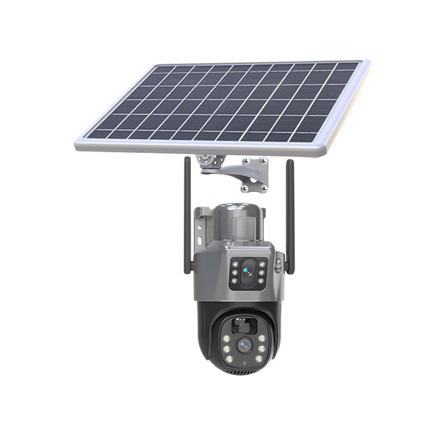 Rscamtom V380 Pro 4G Camera 12000mAh Battery Dual Lens Humanoid Tracking Solar Camera 4G Lte