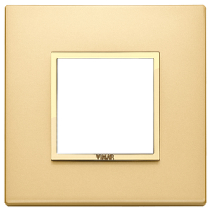Vimar Wall <b>Switch</b> Satin Gold Plate 10.85x11.6x1.85 Cm - Product Image 1
