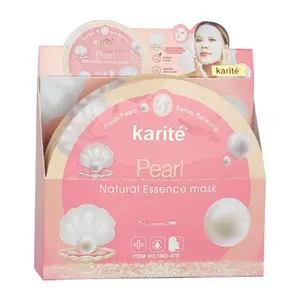 Face Sheet Mask Natural Organic Hydrating Nourishing Pearl Lightening Whitening Facial Mask