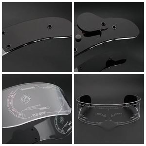 Gafas Acrílicas Brillantes en la Oscuridad con Diseño Moderno, Luces LED Intermitentes, Estilo Cyberpunk, para Fiestas de Cumpleaños y Bodas - Product Image 5