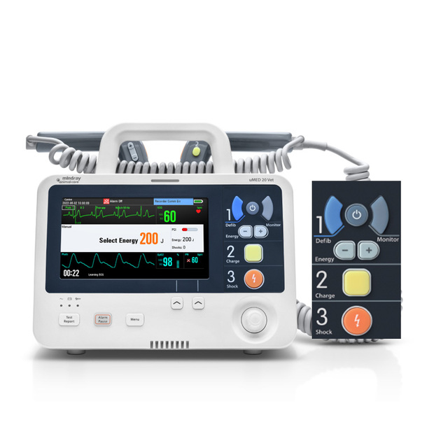 Mindray UMED20 Vet Veterinary Use Aed Portable Medical Cardiac Defibrillator Automated External Defibrillator Monitor