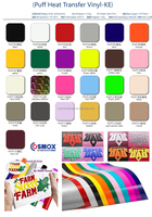 Film PVC Vinyle Cosmox Puff, compatible avec les imprimantes DTF.