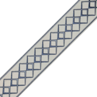 Rideaux en dentelle brodée de 8 cm de large, rideaux romains, oreillers, accessoires, bordures décoratives
