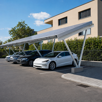 Vente en gros OEM de carport solaire résidentiel en alliage d'aluminium 6005-T5, étanche, blanc et noir, garantie 15/25 ans, Xiamen