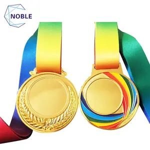 Medal Manufactures Cheap Price Gold Plated Custom Made 3d Blank Metal Sports Race Award Medals