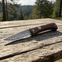 Couteau pliant de camping de haute qualité pour l'extérieur, lame en acier Damas, manche en bois, couteau de survie, couteau de randonnée, couteau de poche