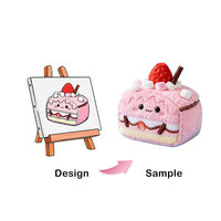 Jouet en peluche en coton personnalisé, boîte mystère, fabrication OEM, concevez vos propres peluches, jouets en peluche alimentaires, logo, jouets en peluche de collection