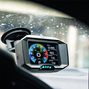 Nhiệt độ màn hình kỹ thuật số LCD <span class=keywords><strong>Dash</strong></span> phổ Mitsubishi Auto Meter xe hiển thị cho Nhà ảo thuật F9 OBD2 OBD đo - Product Image 3