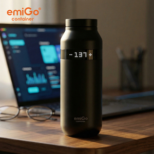 EmiGo TempMaster, Taza <span class=keywords><strong>de</strong></span> Viaje Inteligente <span class=keywords><strong>de</strong></span> Acero Inoxidable <span class=keywords><strong>de</strong></span> 355 ml (12 oz), Control por Aplicación Bluetooth, Taza con Temperatura Constante - Product Image 4
