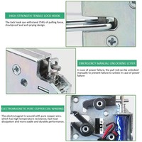 Serrures de Porte Électriques 5V/12V/24V Serrure Électronique de Contrôle d'Accès Mini Électroaimant Solénoïde Verrou Électrique pour Armoire Tiroir