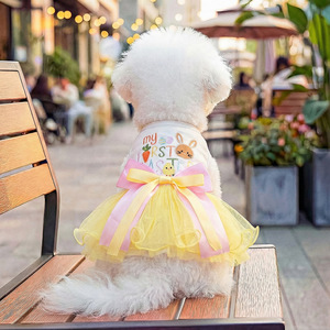 PETCIRCLE Novedades Primavera/Verano: Ropa y Accesorios para Perros y Gatos, Falda Tutú de Conejita para Pascua - Product Image 4