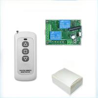Télécommande sans fil RF universelle en plastique pour porte de garage/porte/ouvre-voiture, 4 boutons, 315/433 MHz, 12 V CC automatique