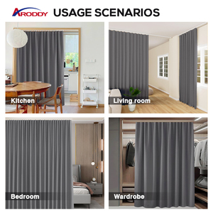 ARODDY <strong>Curtains</strong> High-tech <strong>Rails</strong> 76-186cm Aluminium Alloy Smart <strong>Curtain</strong> Rod <strong>Rails</strong> Manual/Ceiling Window Track - Product Image 5