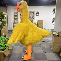 2/2. Costume de mascotte d'oie gonflable animal personnalisé de 6 mètres avec noeud papillon pour adultes