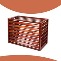 Conception personnalisée, moderne, protection de la vie privée en extérieur, imperméable, découpe laser 3D, couverture de climatiseur en aluminium pour hôtel