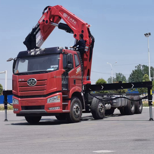 FAW 8X4 12 Bánh Xe Tải Knuckle Telescopic Boom Cargo Truck 38 40 Tấn Lift Thủy Lực Gấp Xe Tải Cần Cẩu Để Bán - Product Image 1