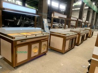 Comptoir de condiments en libre-service pour restaurant de fondue chinoise, armoire de désinfection commerciale, réfrigérateur à condiments de petite taille