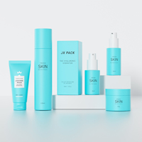 50g 80g 40ml 100ml 120ml bouteille de lotion de soin de la peau rose personnalisée contenants cosmétiques bouteille en verre ensemble d'emballage cosmétique de luxe