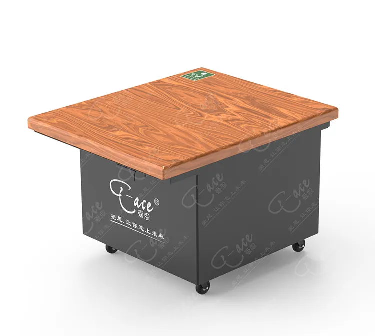 Alüminyum alaşım modern açık masalar açık modern açık masa masa oyuncu dinlenme için tekerlekler ile açık