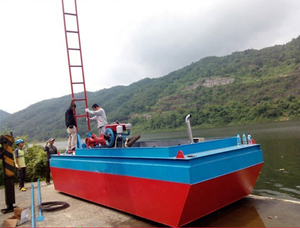 قارب جرافة بمحرك ديزل للبيع مشروع تجريف النهر - Product Image 2