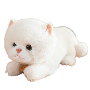 Sevimli Unisex kedi PP pamuk dolum ile peluş oyuncak rahat simüle kedi bebek tembel oturma duruş çocuklar için - Product Image 1