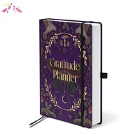 Carnet de notes de luxe personnalisable avec impression, couverture rigide, planificateur quotidien, hebdomadaire et mensuel, avec stylo à bille offert