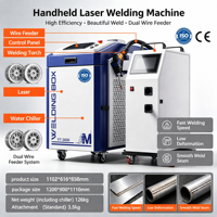 Machine de soudage laser portative 5 en 1, soudeuse laser pour le stockage d'énergie, la soudure de batteries au lithium, le soudage de l'aluminium, le nettoyage et la découpe