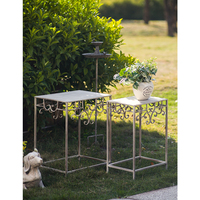 Support de plantes en fer de style européen pour la décoration intérieure, étagère multifonctionnelle pour pots de fleurs, vente en gros