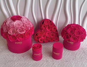 Bouquet di Rose Eterne Naturali Personalizzato a Forma di Fungo, Fiori Conservati in Scatola o Vaso, Marca <span class=keywords><strong>TR</strong></span>, Regalo per la Festa della Mamma - Product Image 6