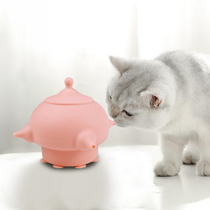 <span class=keywords><strong>Biberon</strong></span> de lait portable en silicone de qualité alimentaire de 200ml avec 4 tétines pour l'alimentation de plusieurs chiots, chats, chiens ou chatons - Product Image 5